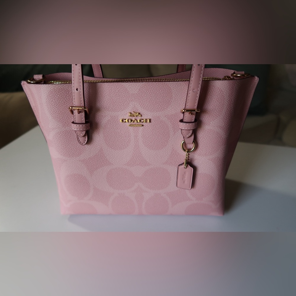 Coach Powder Pink Mollie Tote Bag 25